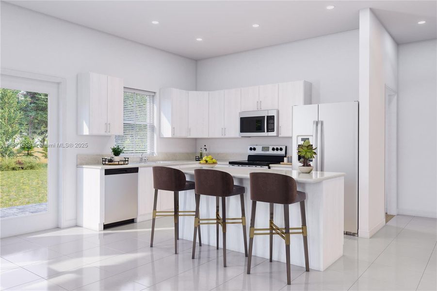 Furnished interior view inside a new home in Acacia Groves, Miami (Image 6).