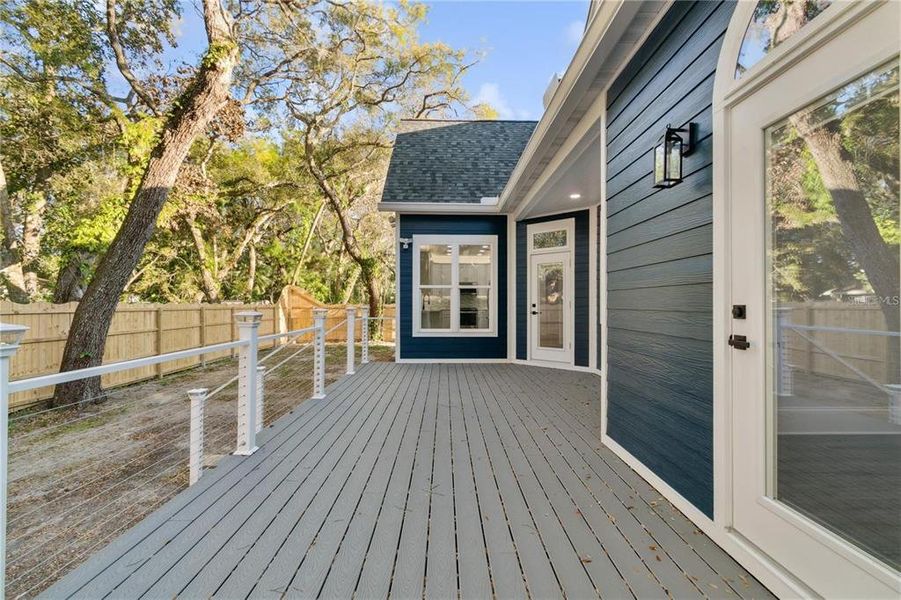 Exterior details and patio area of a home in , Palm Coast (Image 2). Exterior details and patio area of a home in , Palm Coast (Image 2).