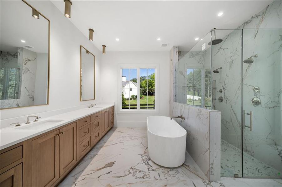 Furnished interior view inside a new home in , Roswell (Image 16).