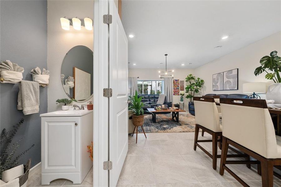Furnished interior view inside a new home in , Davenport (Image 12).