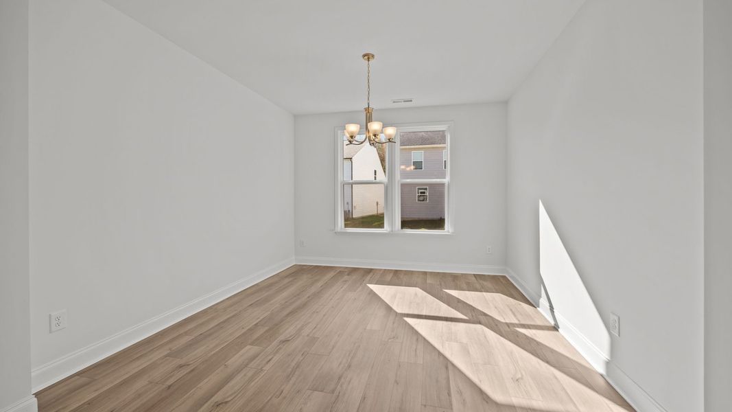 Furnished interior view inside a new home in Farms at Bellingham, Mooresville (Image 5).