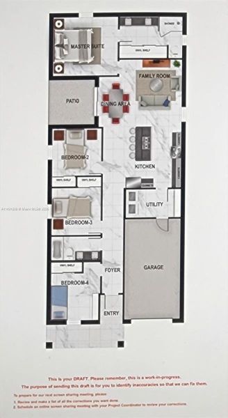 2D floor plan layout of this home in , Fort Myers, FL (Image 3).