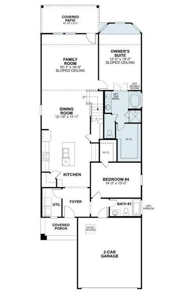2D floor plan layout of this home in Summerview, Fulshear, TX (Image 3).