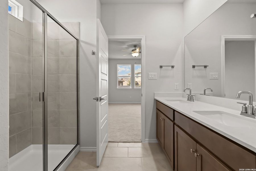 Furnished interior view inside a new home in Bricewood, San Antonio (Image 17).