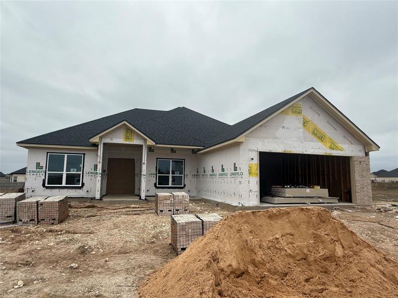 In-progress construction of a new home in , Hewitt, TX (Image 3).