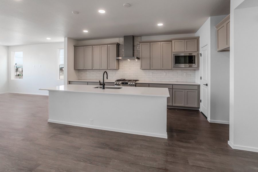 Furnished interior view inside a new home in Trailside, Timnath (Image 12).