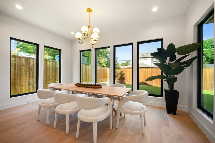 Furnished interior view inside a new home in , Dallas (Image 9).