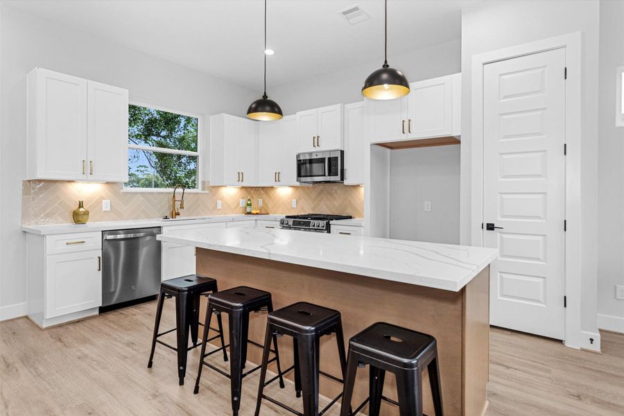 Furnished interior view inside a new home in , Houston (Image 15).