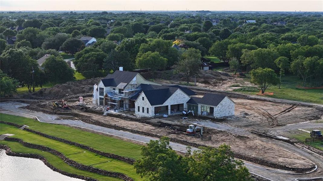 In-progress construction of a new home in , Argyle, TX (Image 4).
