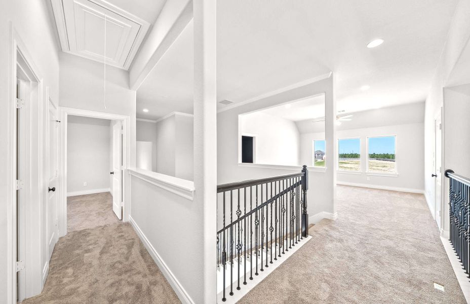 Representative unfurnished interior of a home built from the 3054 by Ravenna Homes in The Highlands 55′, Porter (Image 37). Representative unfurnished interior of a home built from the 3054 by Ravenna Homes in The Highlands 55′, Porter (Image 37).
