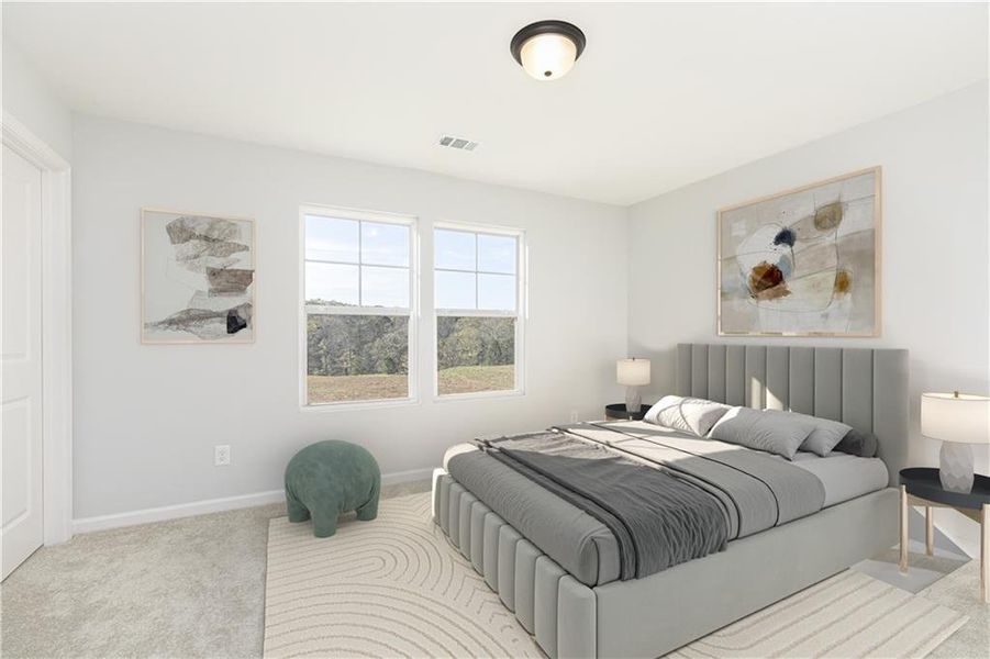 Furnished interior view inside a new home in Riverside Ridge, Lawrenceville (Image 3).