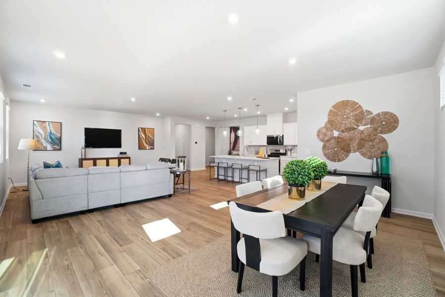 Furnished interior view inside a new home in Waxhaw Landing, Monroe (Image 11).
