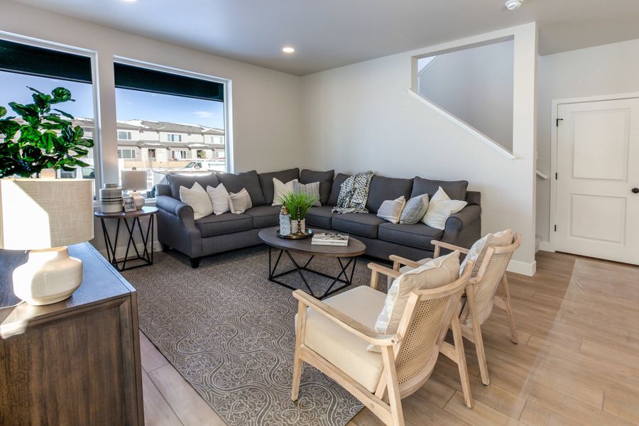 Representative furnished interior of a home built from the Tesla by Hartford Homes in Trailside, Timnath (Image 39).