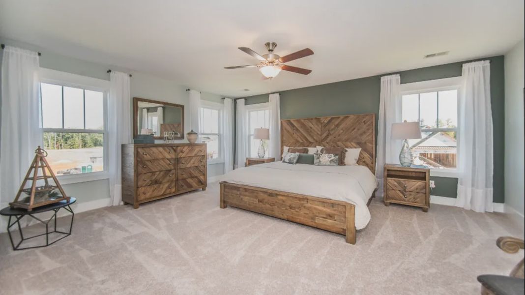Furnished interior view inside a new home in Sidney Creek Single Family, Zebulon (Image 17).