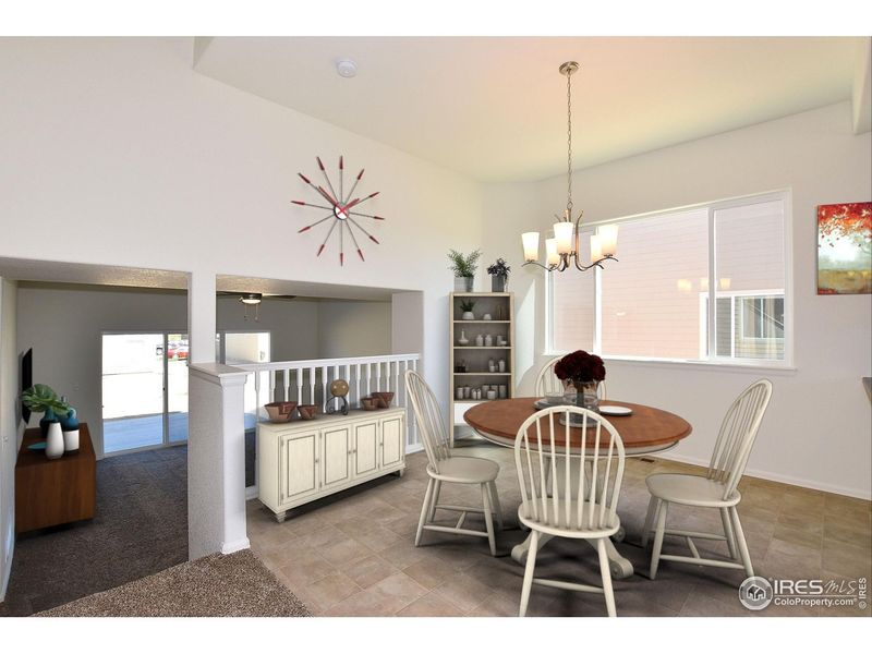 Furnished interior view inside a new home in Union Colony West, Greeley (Image 9). Furnished interior view inside a new home in Union Colony West, Greeley (Image 9).