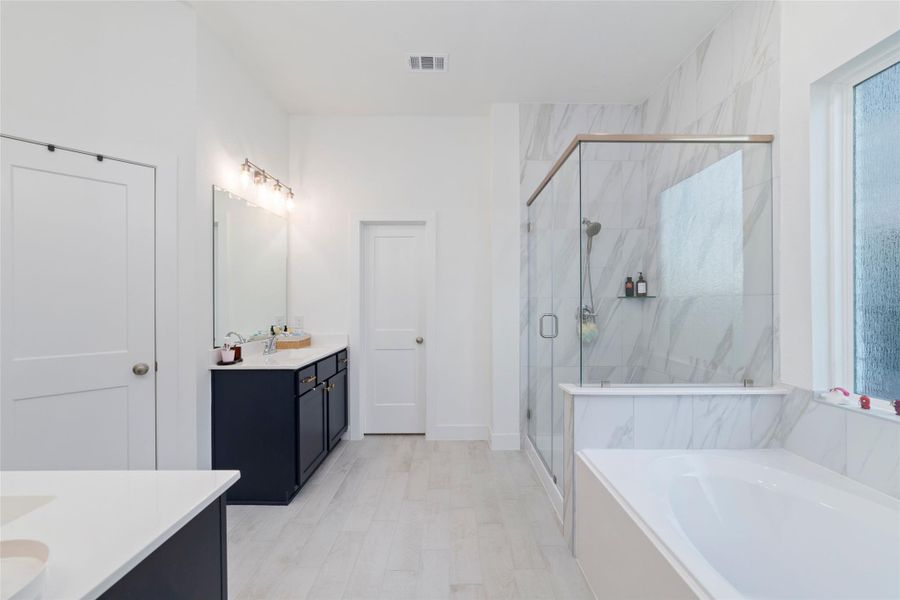 Furnished interior view inside a new home in Bridgeland 45's, Cypress (Image 18).