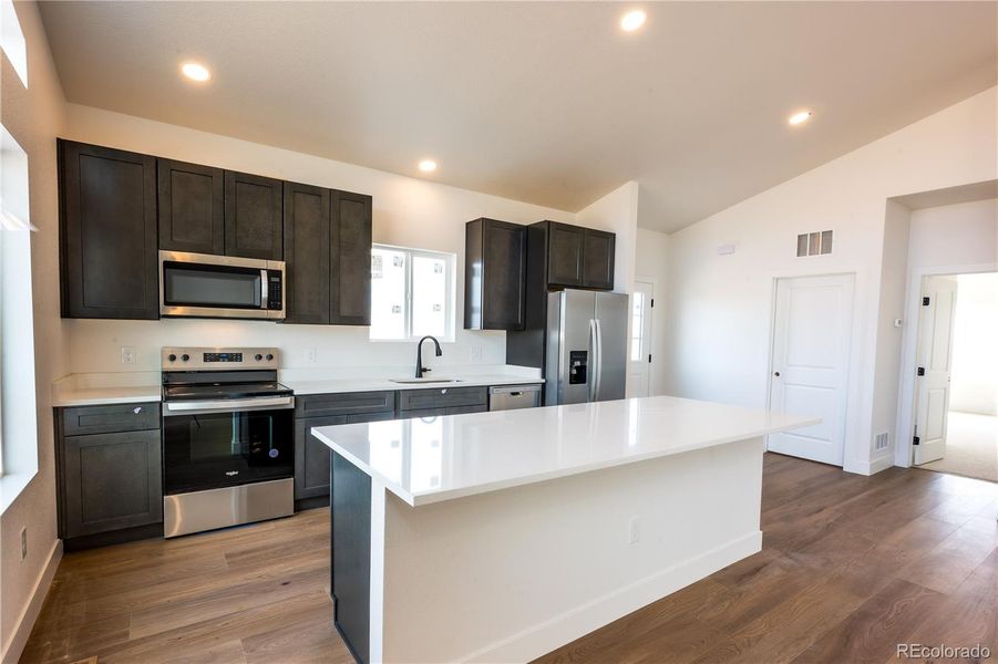 Furnished interior view inside a new home in , Colorado Springs (Image 3). Furnished interior view inside a new home in , Colorado Springs (Image 3).
