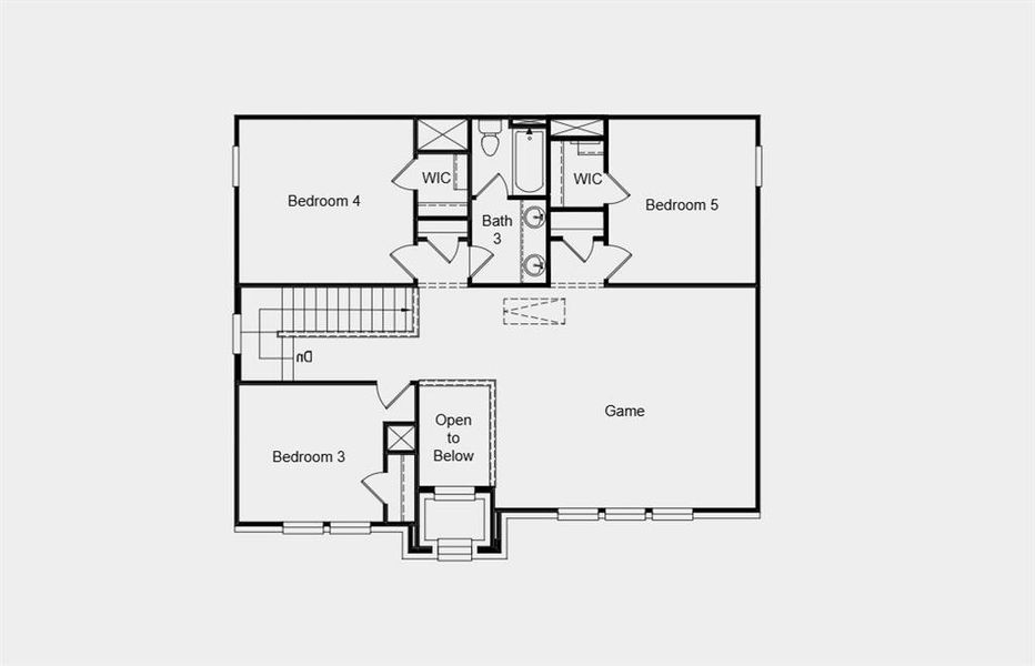 Second Floor Plan - Additional Highlights Include: covered back patio
