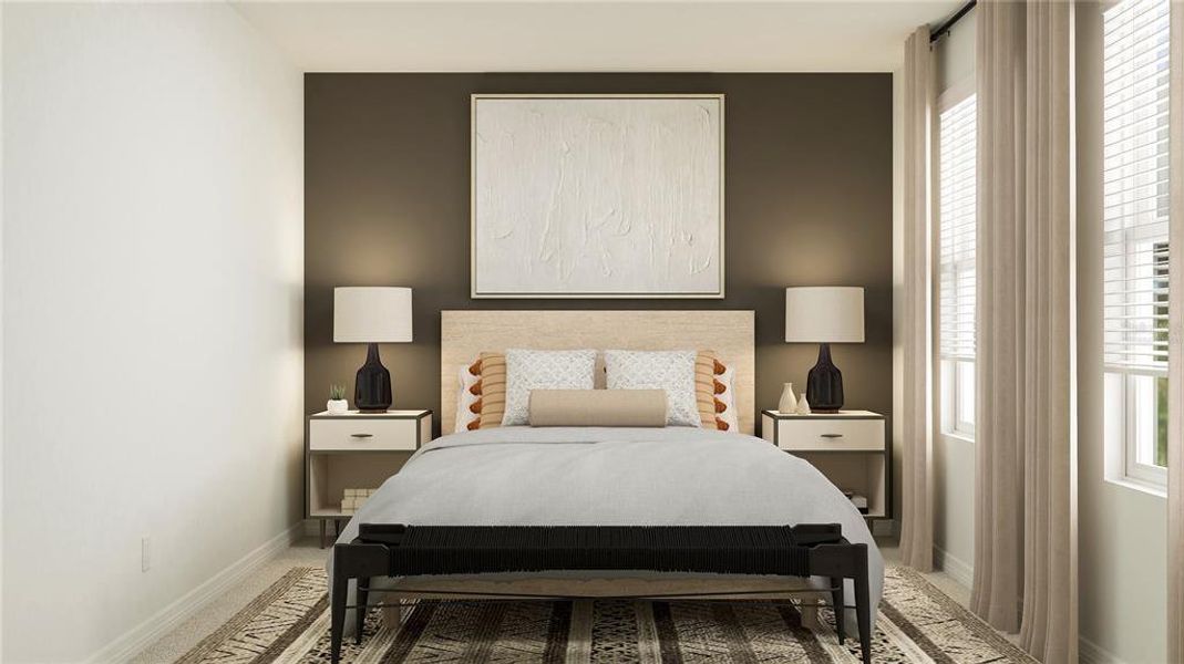 Furnished interior view inside a new home in Ranches at Lake Mcleod, Eagle Lake (Image 14).