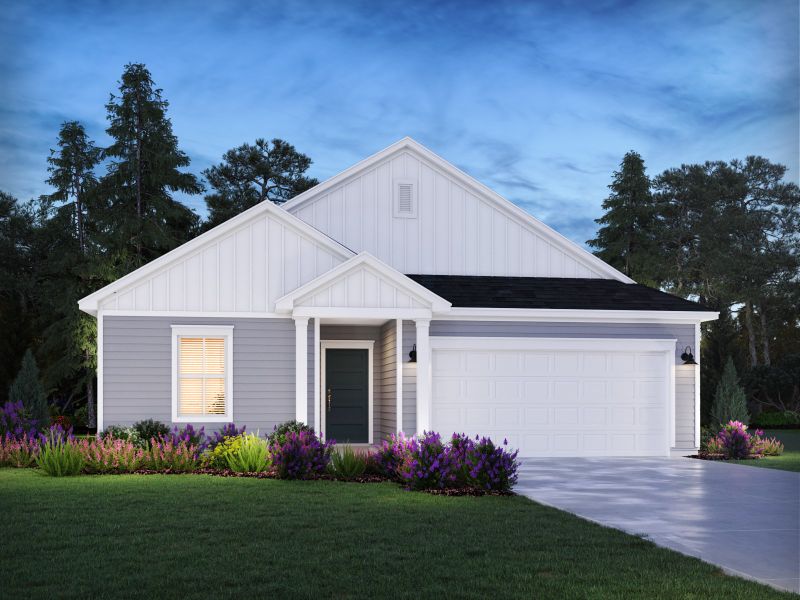 Representative exterior photo of a completed home built from the Gibson by Meritage Homes in Mission Hills, La Vergne, TN (Image 11).