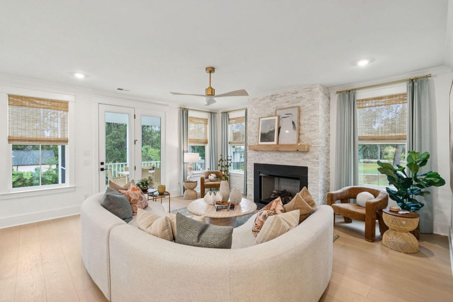 Furnished interior view inside a new home in Central Park, Charleston (Image 8). Furnished interior view inside a new home in Central Park, Charleston (Image 8).