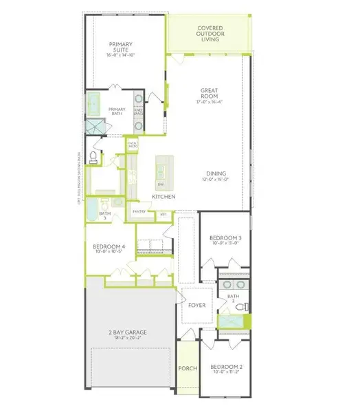 2D floor plan layout of this home in , Fulshear, TX (Image 3).