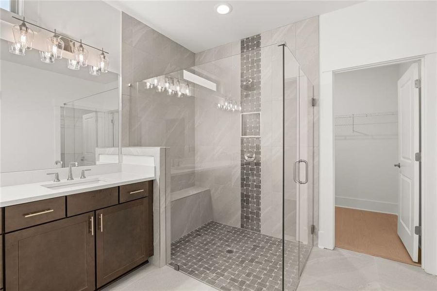 Furnished interior view inside a new home in Soleil Belmont Park, Canton (Image 13).