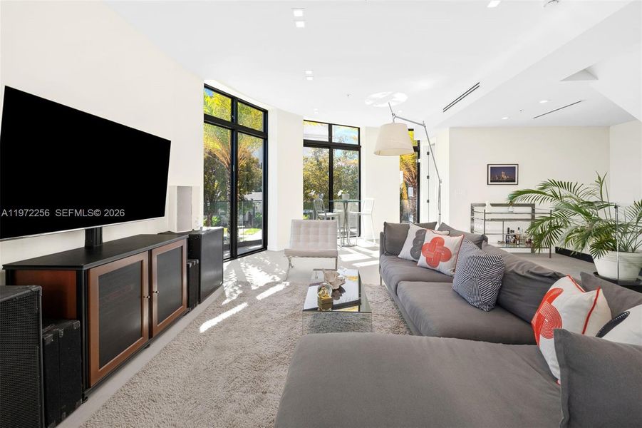 Furnished interior view inside a new home in , Miami (Image 15). Furnished interior view inside a new home in , Miami (Image 15).