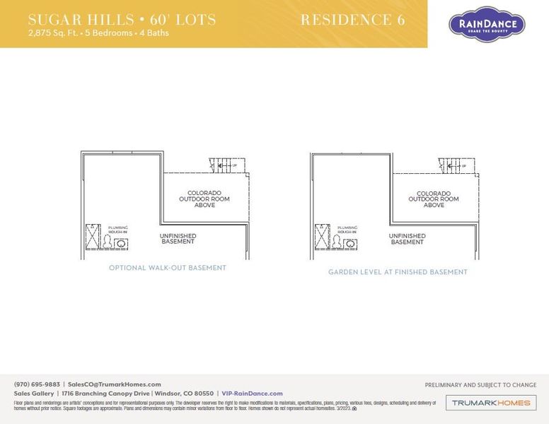 Sugar Hills Plan 6 Floor Plan