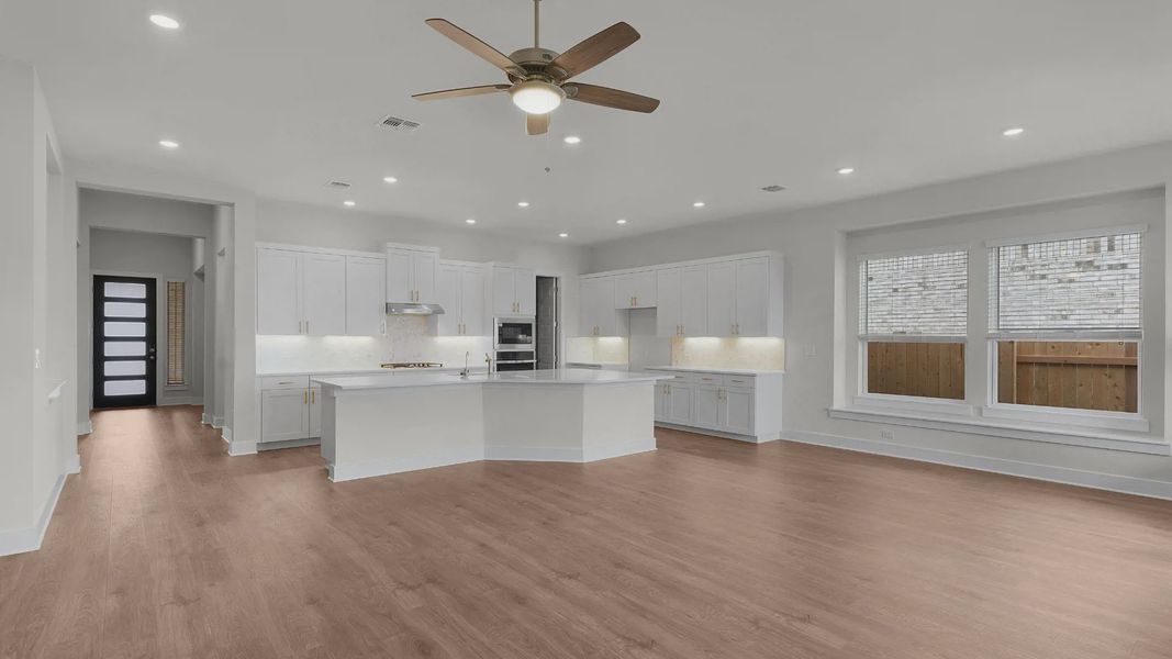 Representative unfurnished interior of a home built from the Lucas by Chesmar Homes in Santa Rita Ranch, Liberty Hill (Image 10). Representative unfurnished interior of a home built from the Lucas by Chesmar Homes in Santa Rita Ranch, Liberty Hill (Image 10).