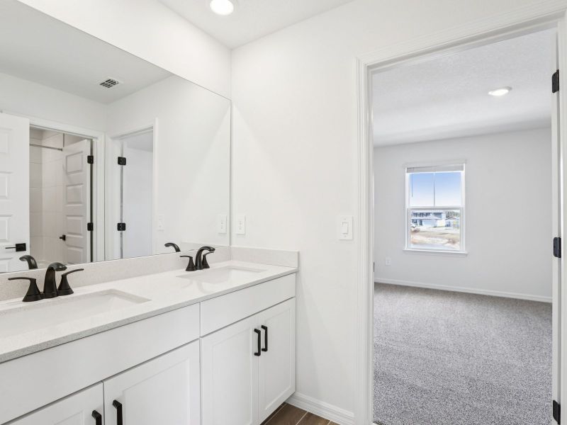 Furnished interior view inside a new home in Two Rivers - Signature Series, Zephyrhills (Image 11).