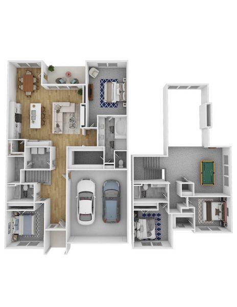 2D floor plan layout for the SPIRIT by D.R. Horton in Clearview Ranch, Royse City, TX (Image 3). 2D floor plan layout for the SPIRIT by D.R. Horton in Clearview Ranch, Royse City, TX (Image 3).