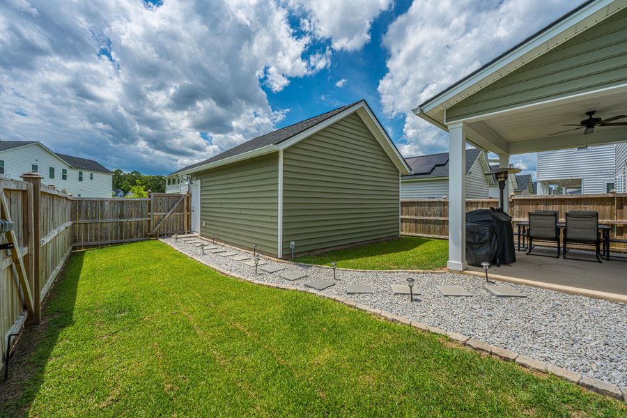 Exterior details and patio area of a home in , Summerville (Image 29). Exterior details and patio area of a home in , Summerville (Image 29).