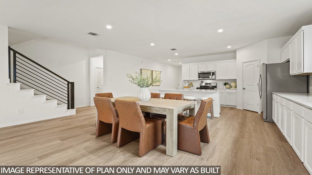 Furnished interior view inside a new home in Porters Mill, New Caney (Image 6).