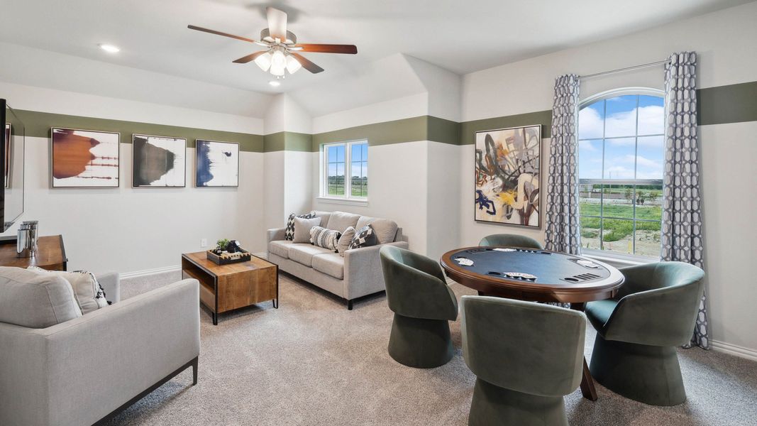 Representative furnished interior of a home built from the Magnolia by Brightland Homes in Hulen Trails, Fort Worth (Image 11).