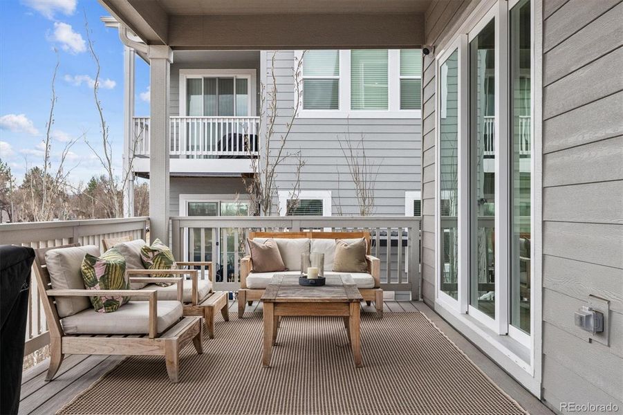 Exterior details and patio area of a home in , Littleton (Image 23).