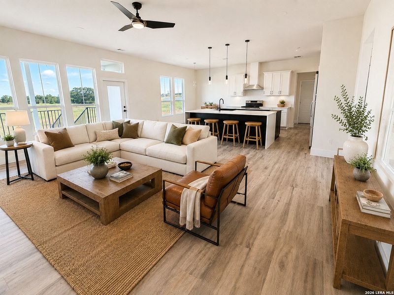 Furnished interior view inside a new home in , La Vernia (Image 10).