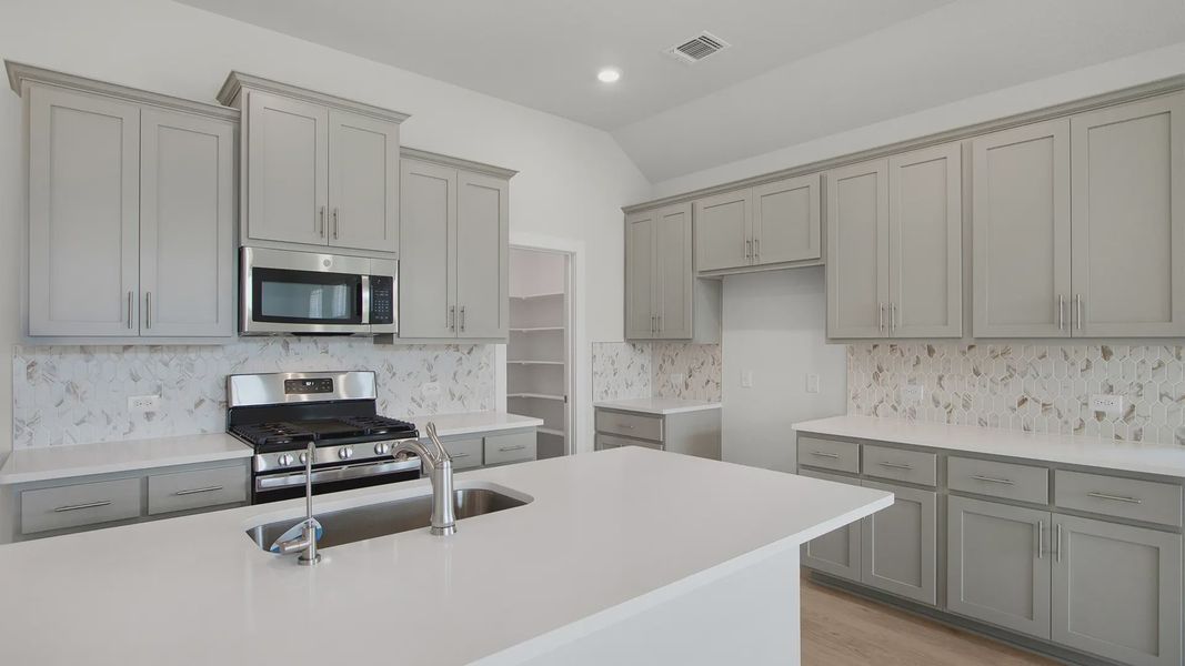 Furnished interior view inside a new home in Highland Village, Georgetown (Image 6). Furnished interior view inside a new home in Highland Village, Georgetown (Image 6).