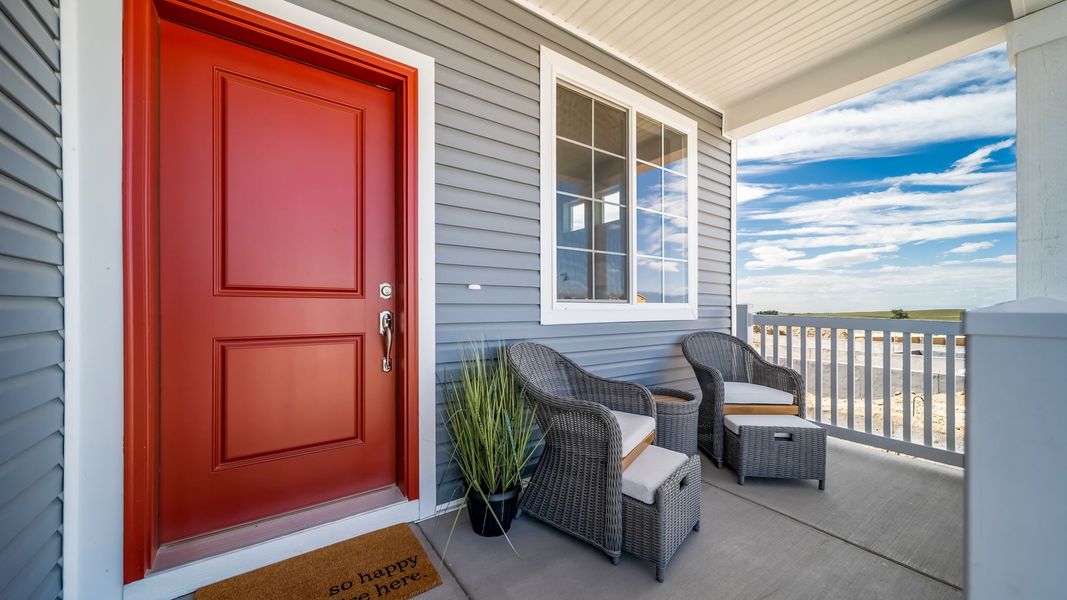 Exterior details and patio area of a home in Banning Lewis Ranch - New Homes Colorado Springs, Colorado Springs (Image 3). Exterior details and patio area of a home in Banning Lewis Ranch - New Homes Colorado Springs, Colorado Springs (Image 3).