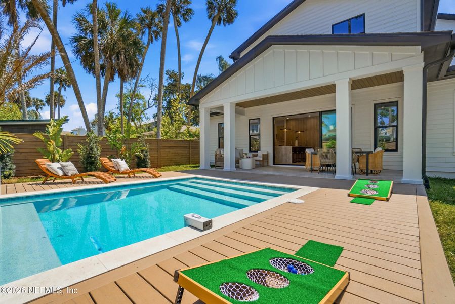 Exterior details and patio area of a home in , Atlantic Beach (Image 35).