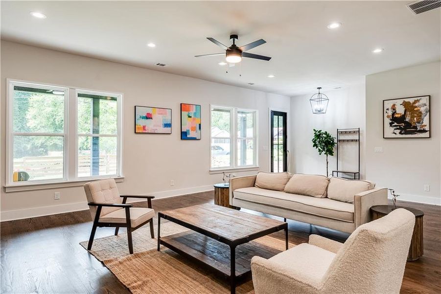 Furnished interior view inside a new home in , Atlanta (Image 3).