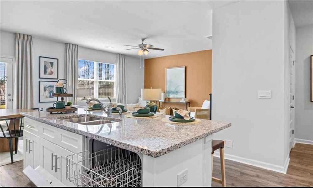 Furnished interior view inside a new home in Twin Lakes, Hoschton (Image 10).