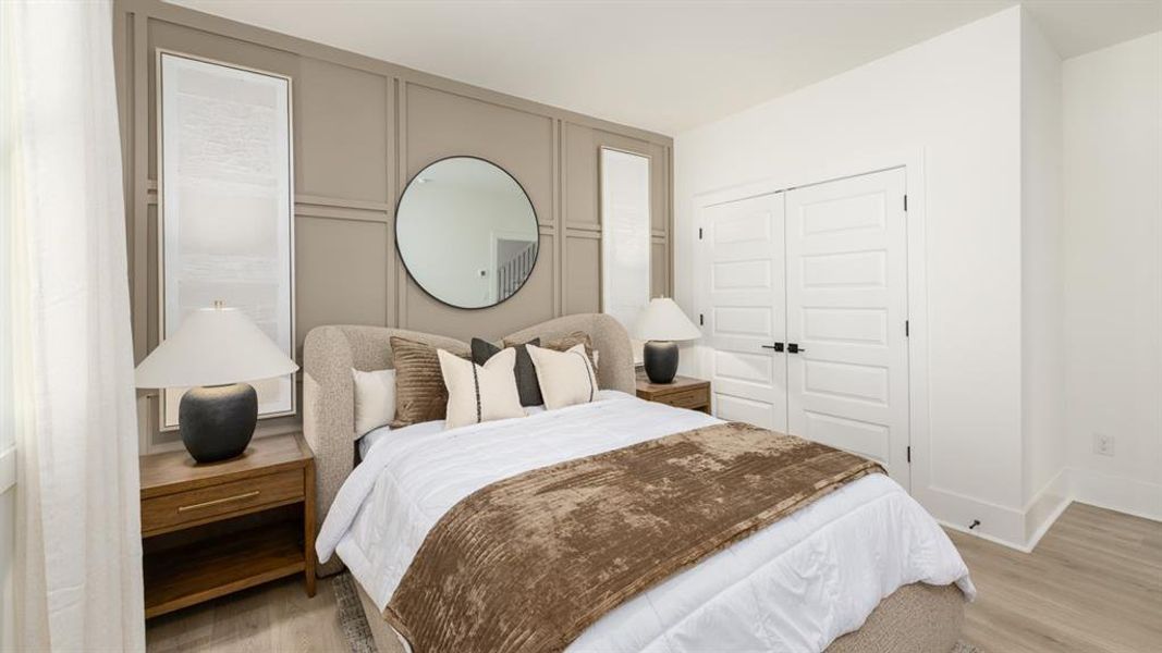Furnished interior view inside a new home in Overlook at Peachtree Corners, Peachtree Corners (Image 27). Furnished interior view inside a new home in Overlook at Peachtree Corners, Peachtree Corners (Image 27).