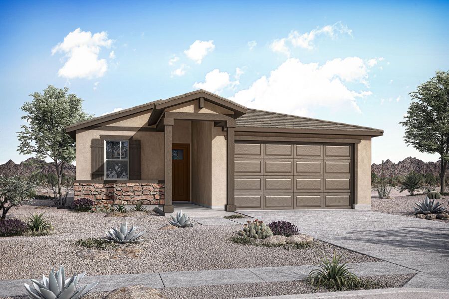 Representative exterior photo of a completed home built from the Brandy by Mattamy Homes in Empire Pointe, Queen Creek, AZ (Image 2).