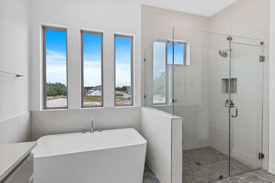 Furnished interior view inside a new home in Provence - 60', Austin (Image 9).