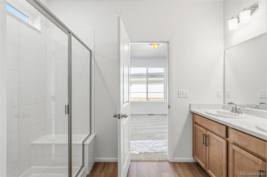 Furnished interior view inside a new home in Legato, Commerce City (Image 11).