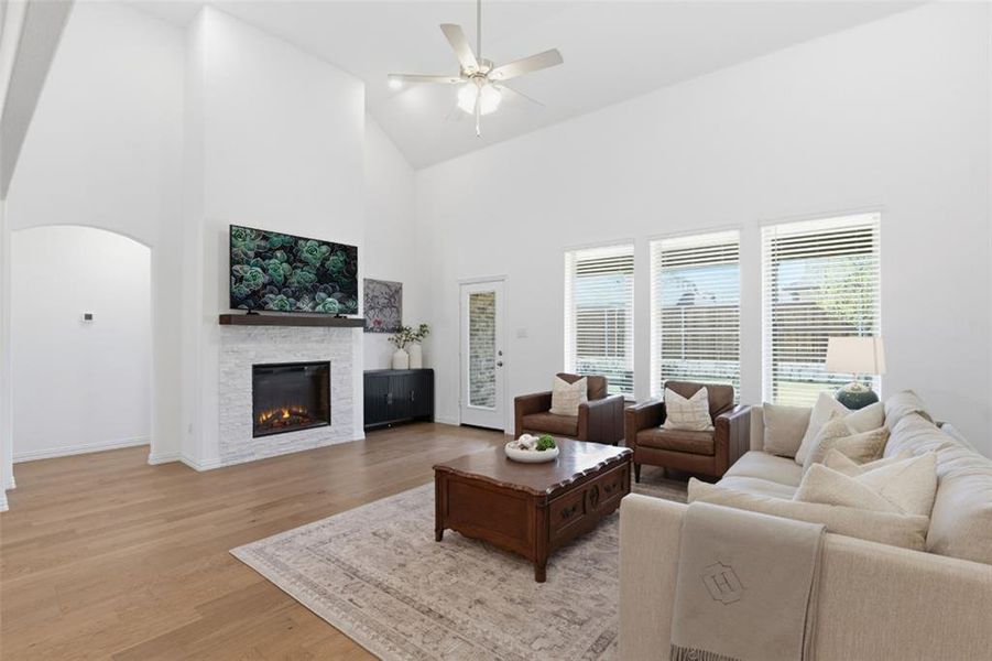 Furnished interior view inside a new home in Whitewing Trails, Princeton (Image 15).