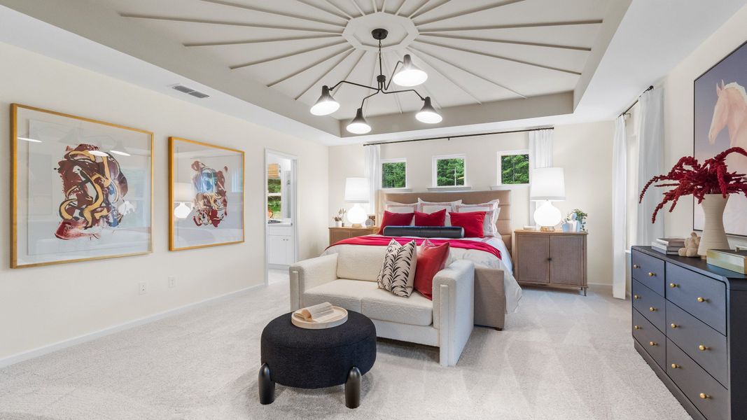 Representative furnished interior of a home built from the Wynwood by DRB Homes in Everson Pointe, Snellville (Image 29).