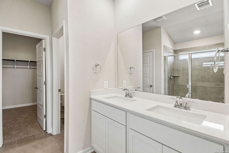 Furnished interior view inside a new home in Estancia Ranch - Premier Series, San Antonio (Image 15). Furnished interior view inside a new home in Estancia Ranch - Premier Series, San Antonio (Image 15).