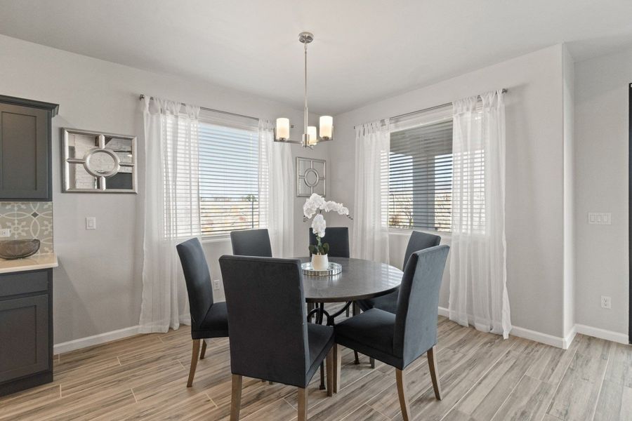 Representative furnished interior of a home built from the Valencia by Hakes Brothers in Hillside Park, El Paso (Image 10).